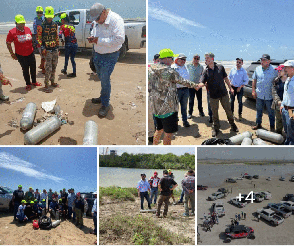 Gobierno de México investiga impacto ambiental de residuos de cohete SpaceX en playa Bagdad.