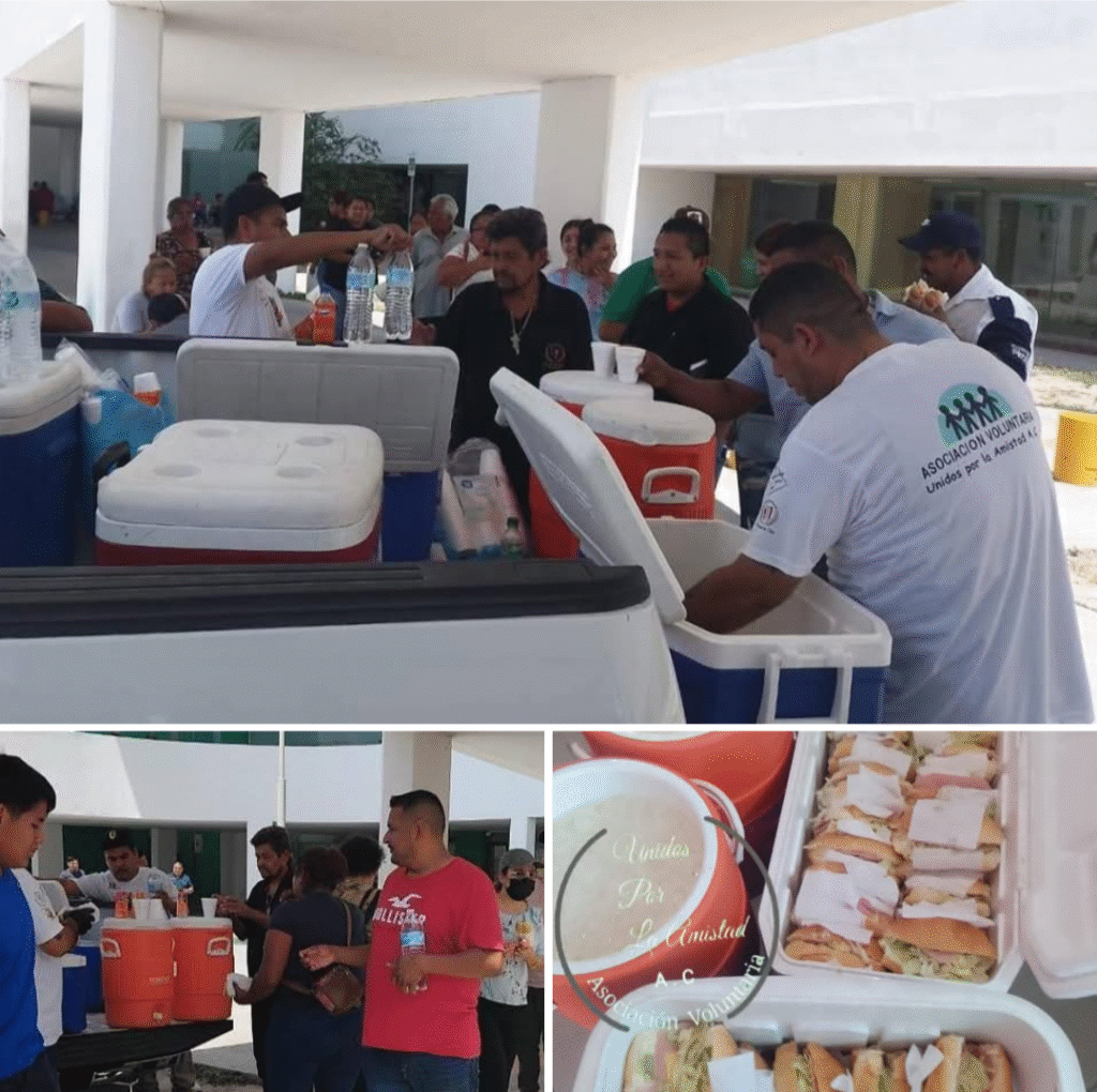 Brindan esperanza brigadistas Dragones y Unidos por la Amistad