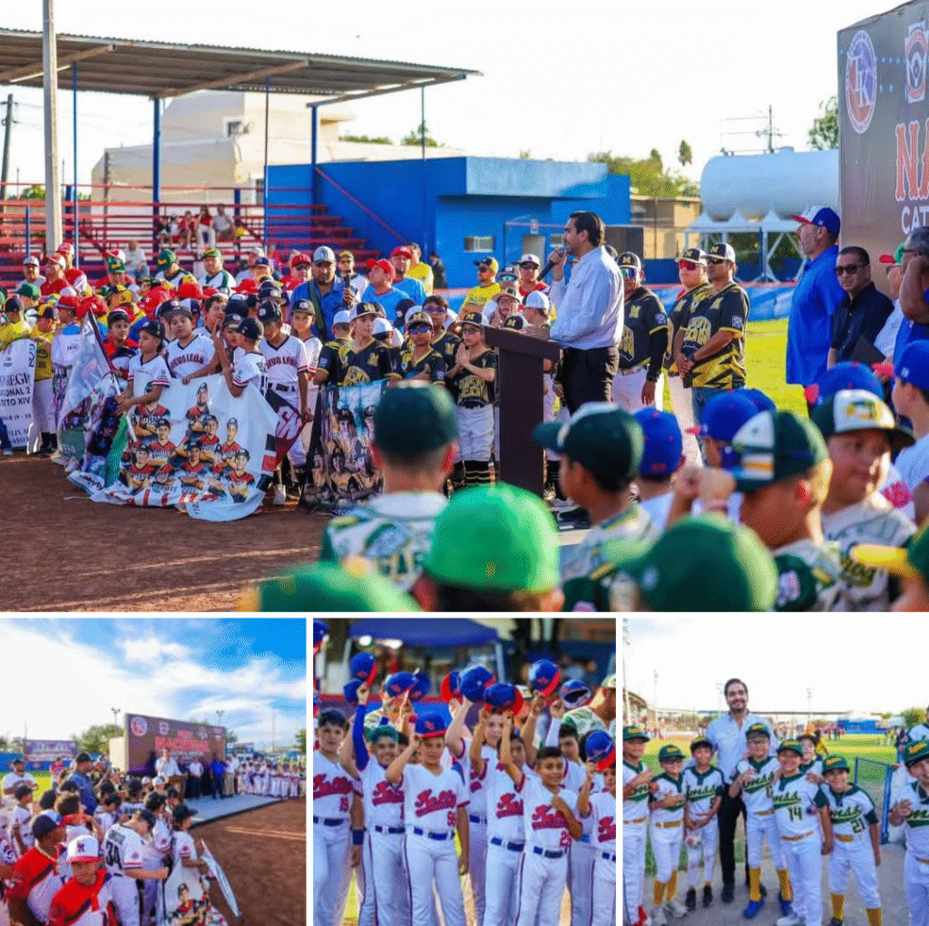 Inauguró el Alcalde Carlos Peña Ortiz Torneo Nacional de Beisbol Infantil en Reynosa