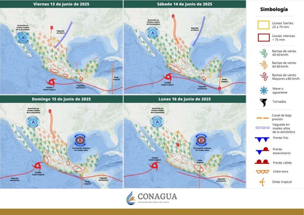 Seguirá lloviendo durante casi toda la semana