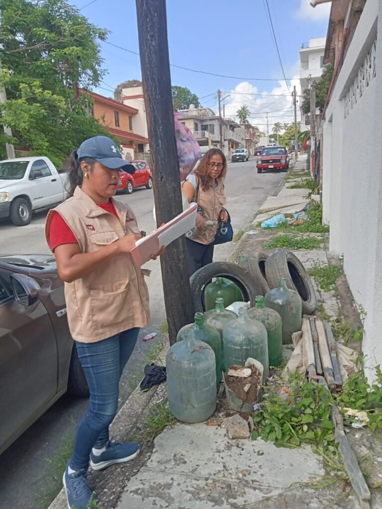 Trabaja SEBIEN en descacharrización en la zona sur
