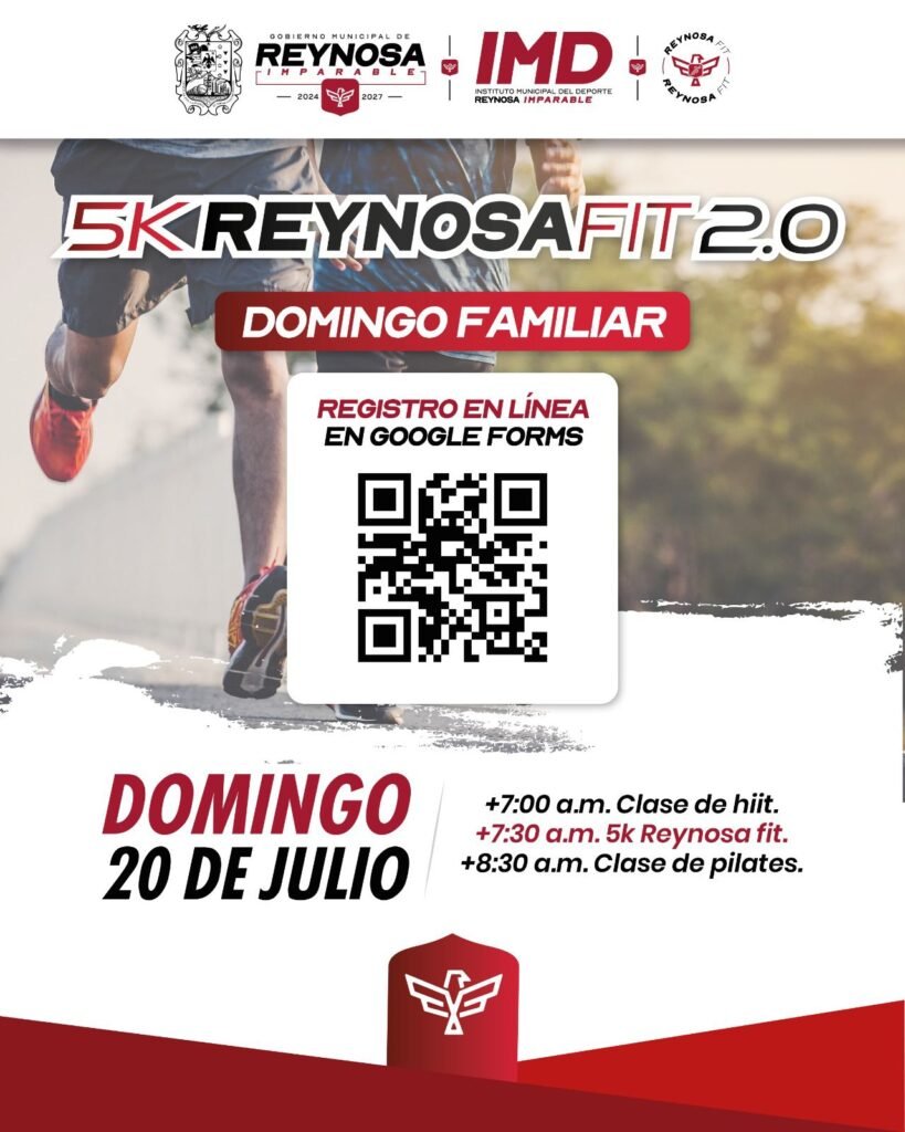 Inscríbete y participa en el 5K Reynosa Fit 2.0
