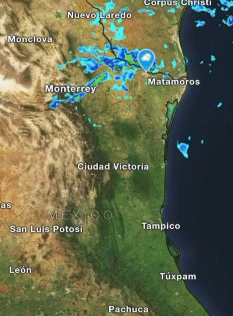 Informa PCyB probabilidad de lluvia para Reynosa