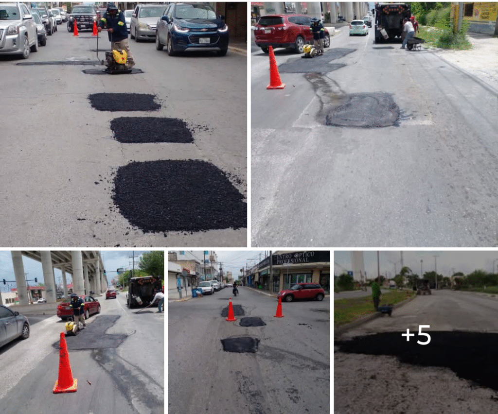 Intensifica Gobierno de Reynosa reparación de vialidades