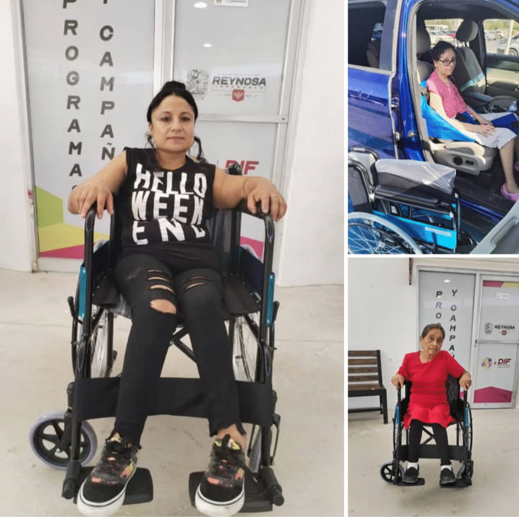 Atiende DIF-Reynosa peticiones de sillas de ruedas con campaña permanente