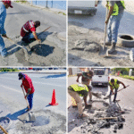 Refuerza COMAPA la seguridad vial con instalación de brocales en toda la ciudad
