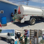 Continúa Gobierno de Reynosa con reparto de agua en la colonia Lampacitos