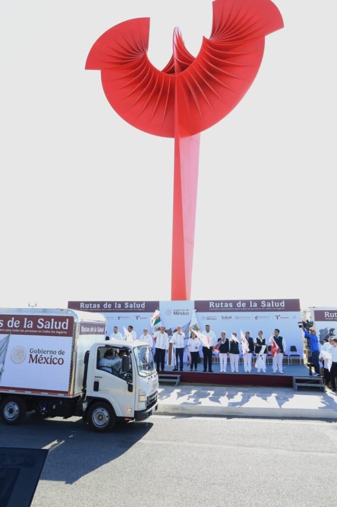 Da Américo banderazo histórico a las Rutas de la Salud en Tamaulipas; garantizan abasto de medicamentos
