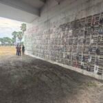 Colocan más lonas en el Mural de los Desaparecidos