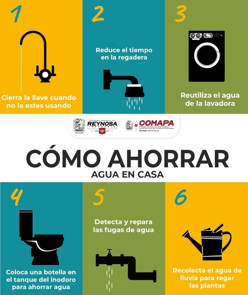 Recomienda COMAPA tips para cuidar el agua desde casa