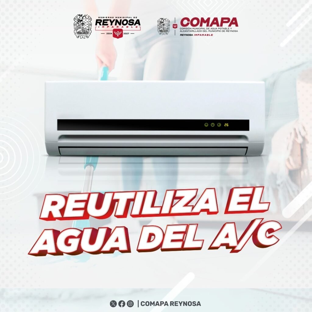 Recomienda COMAPA reutilizar agua de aire acondicionado