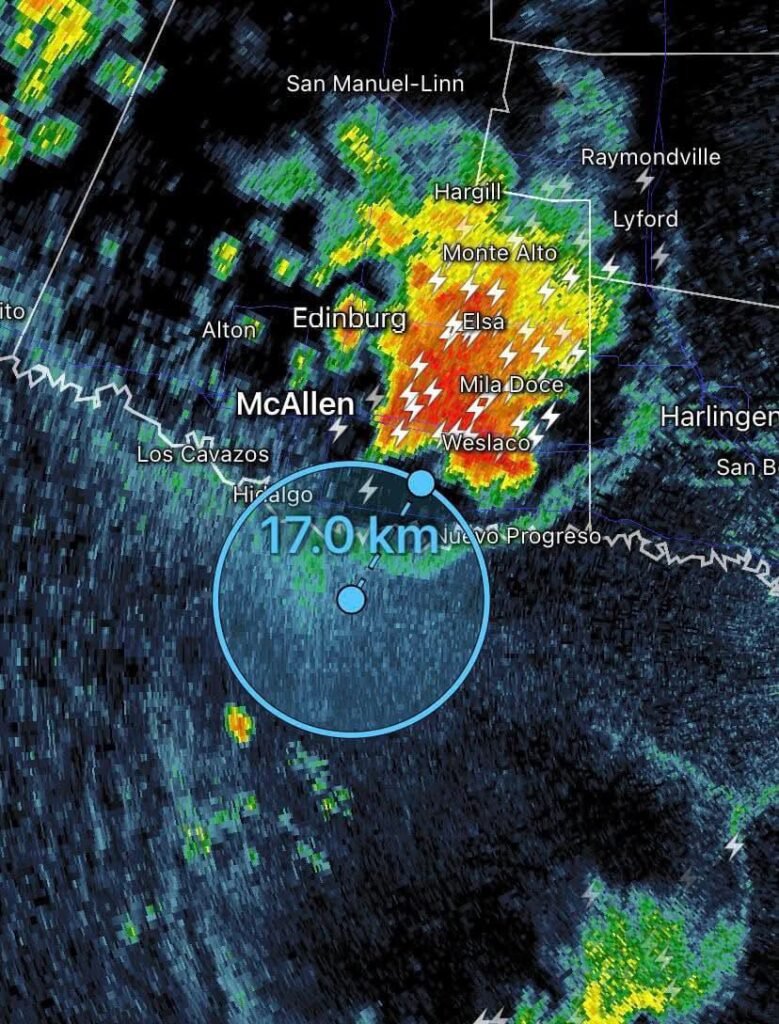 Aviso de probabilidad de lluvias para Reynosa