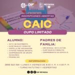 Abre DIF-Reynosa inscripciones en CAIC con atención integral para niñas y niños