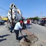 Sondeó COMAPA drenaje sanitario en distintos sectores de la ciudad