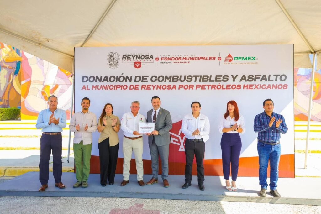 Reconoció Gobierno de Reynosa donativo de Petróleos Mexicanos