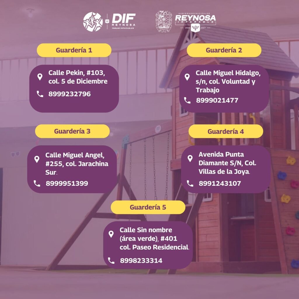 Invita DIF-Reynosa a inscribirse en guarderías