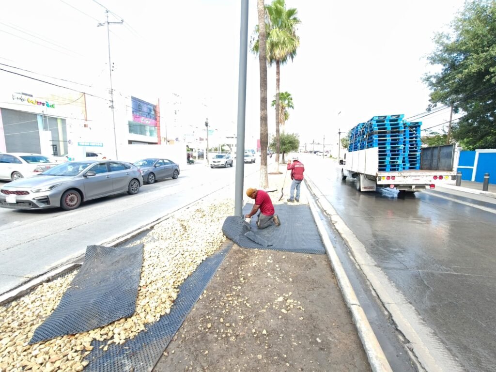 Es Imparable mantenimiento de avenidas en Reynosa