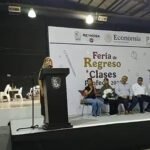 Senadora Maki Ortiz se indignó porque quitaron placa con su nombre al reinaugurar el CBTIS 302