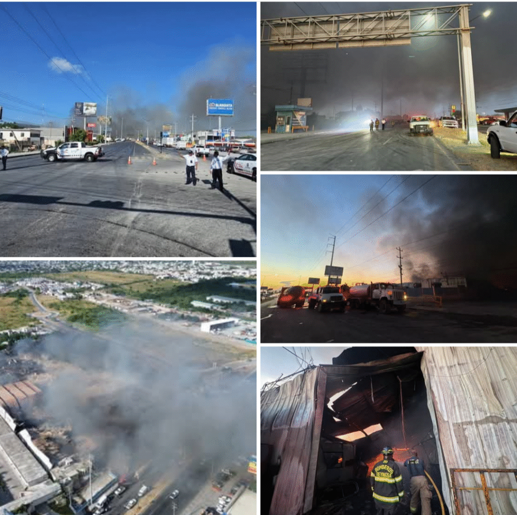 Abate Protección Civil y Bomberos incendio de alto riesgo