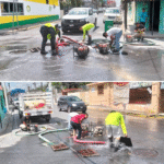 Reparó COMAPA fuga de agua potable en Zona Centro