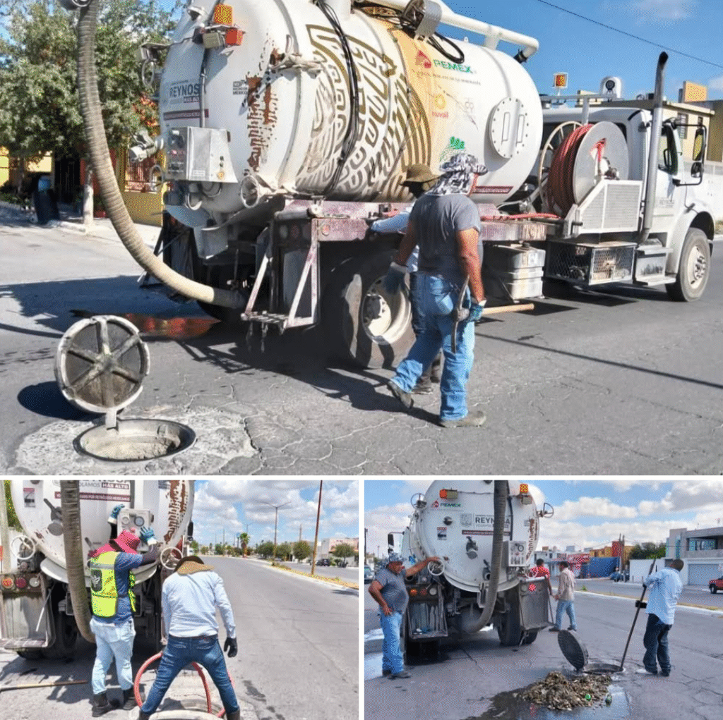 Sondeó COMAPA drenaje sanitario en el fraccionamiento Lomas del Real de Jarachina Sur