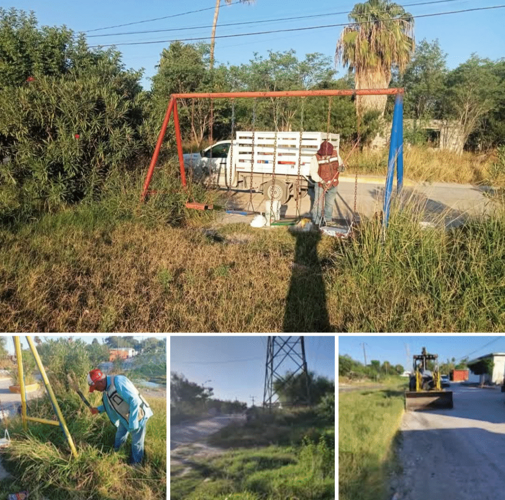 Recuperación de espacios públicos en la colonia La Presa