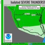 Anuncian tormentas aisladas esta noche por débil frente frío