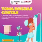 Recomienda COMAPA reducir el tiempo al bañarse y cuidar el vital líquido