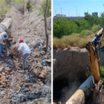 Repara COMAPA tubo del emisor del cárcamo 14 en colonia Voluntad y Trabajo
