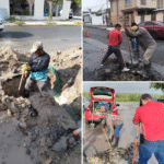 Avanza COMAPA en reparación de fugas de agua potable en distintos sectores de la ciudad