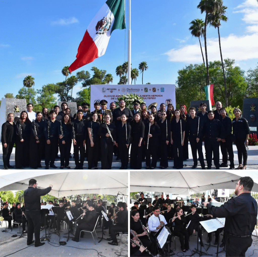 Enaltece Gobierno de Carlos Peña Ortiz valores patrios con Banda Sinfónica Municipal en evento conmemorativo