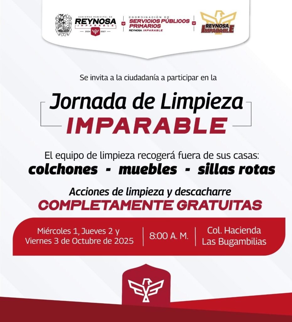Llega a tu colonia la Limpieza Imparable, Hacienda Las Bugambilias