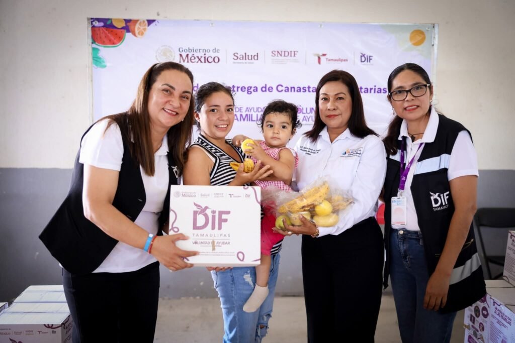 DIF Tamaulipas cumple con la cuarta entrega de canastas alimentarias a más de 63 mil familias