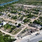 Así se ve desde el aire lo que fue la colonia 23 de marzo