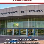 Listo Albergue Emergente en el Polideportivo para familias desalojadas
