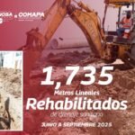 Rehabilitó COMAPA 1,735 ml de drenaje sanitario de junio a septiembre