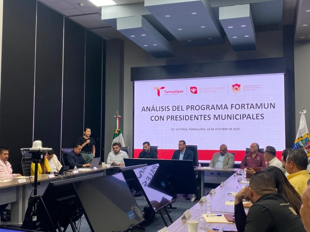 Avanza Tamaulipas en la coordinación regional para fortalecer seguridad pública con recursos del FORTAMUN en la zona centro y norte