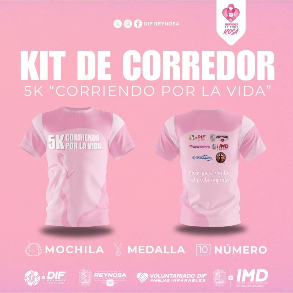 Alista DIF-Reynosa su carrera “Corriendo por la Vida”