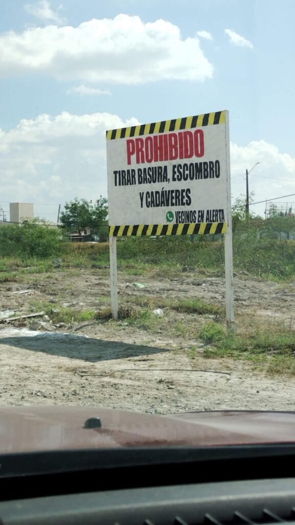 Prohibido tirar cadáveres