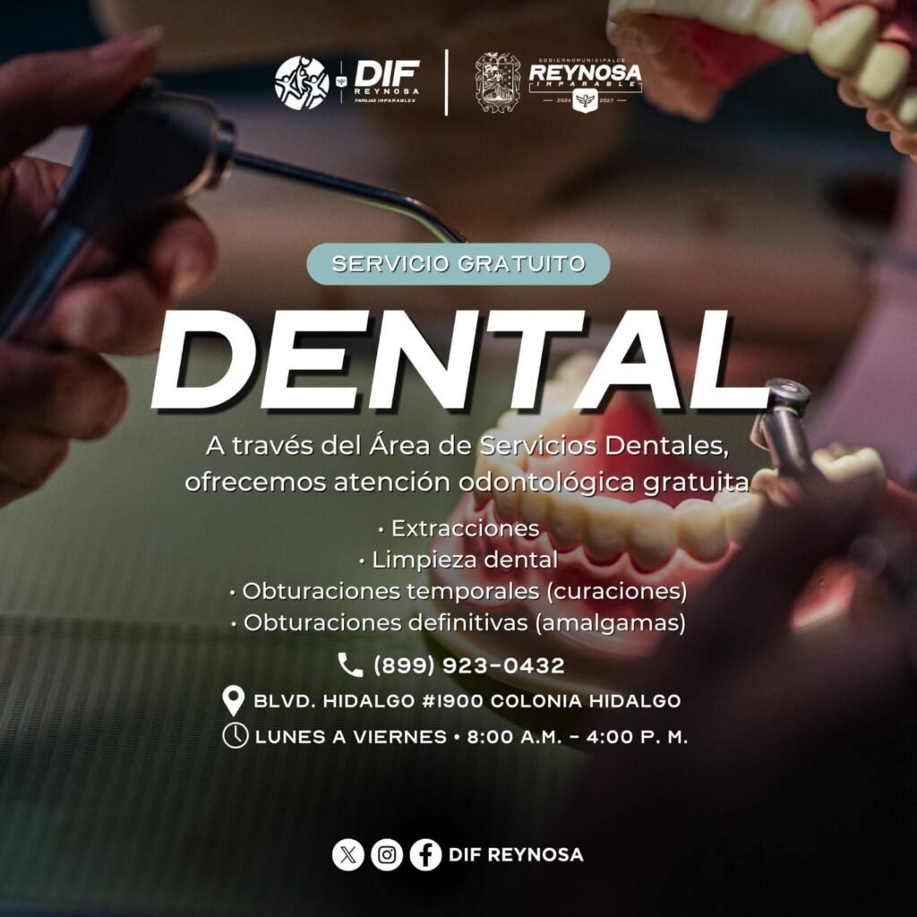 Promueve DIF-Reynosa la salud bucal con atención dental gratuita para todas las familias