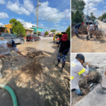 Atiende COMAPA reparación de fugas de agua potable en distintos puntos de la ciudad
