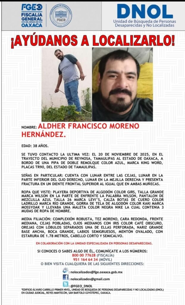 Desaparecen cuatro traileros de Reynosa en Oaxaca