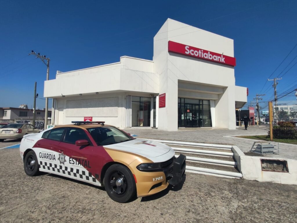 Guardia Estatal con vigilancia permanente en instituciones bancarias