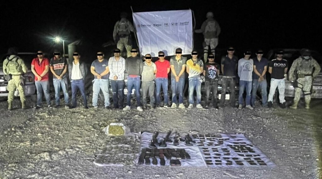 FGR obtiene vinculación a proceso contra quince personas por portación de armas de fuego y posesión de marihuana en Tamaulipas