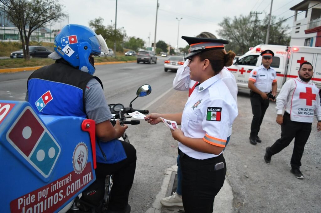 Participa Tránsito Estatal en operativo interinstitucional de prevención de accidentes viales