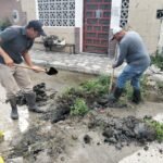Reparó COMAPA fugas de agua potable en el fraccionamiento San Valentín