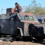 Destruyó FGR 22 vehículos “monstruo” usados por grupos criminales en Tamaulipas