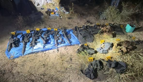 Agresión en Reynosa deja cinco presuntos agresores reducidos y arsenal asegurado