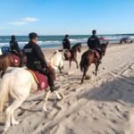 Agrupamiento Montado de la Guardia Estatal brinda seguridad en Torneo Internacional en La Pesca