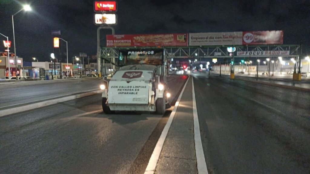 Embellecen y dan mantenimiento Reynosa con jornadas nocturnas